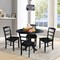 International Concepts 42 in. Dual Drop Leaf Table with 4 Ladder Back Dining Chairs - 5 Piece Dining Set K46-42DP-C2-4 - alternate 3
